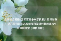 盘前机会前瞻|雷军官宣小米手机芯片即将发布！这几家公司在芯片研发和先进封装领域与小米深度绑定（附概念股）